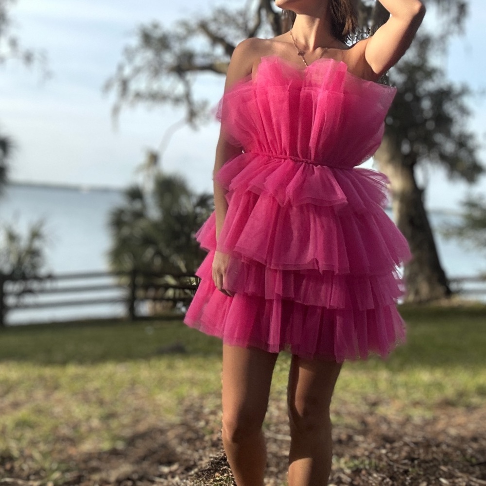 PINK TULLE DRESS! ERAS TOUR DRESS!